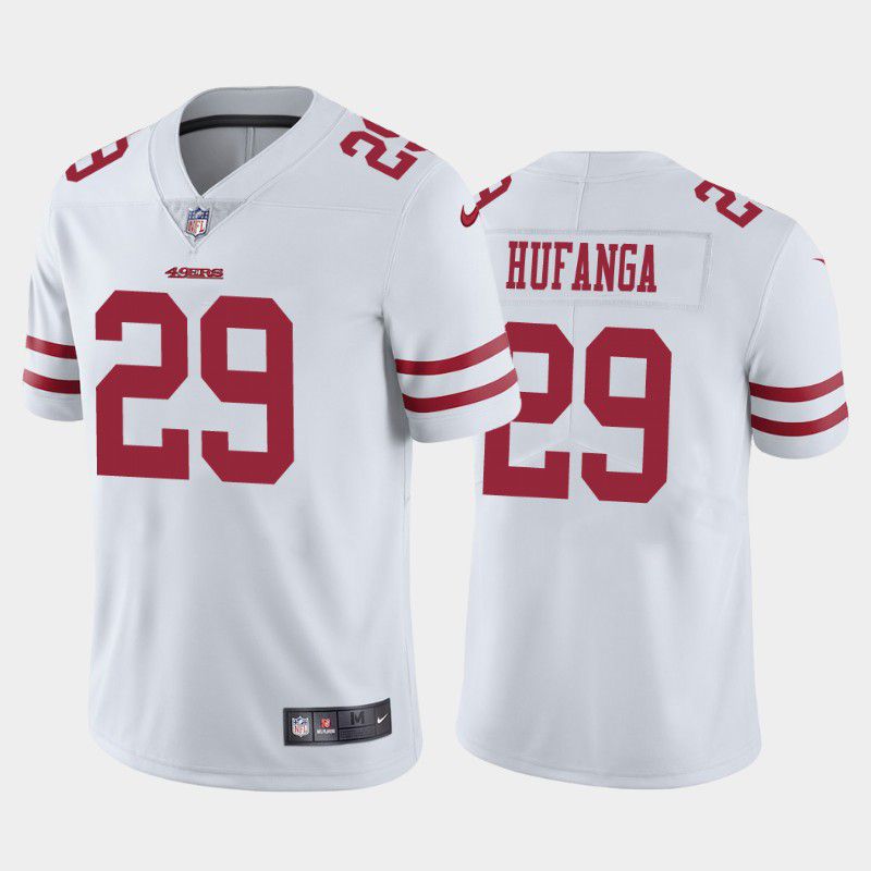Men San Francisco 49ers #29 Talanoa Hufanga Nike White Vapor Limited NFL Jersey